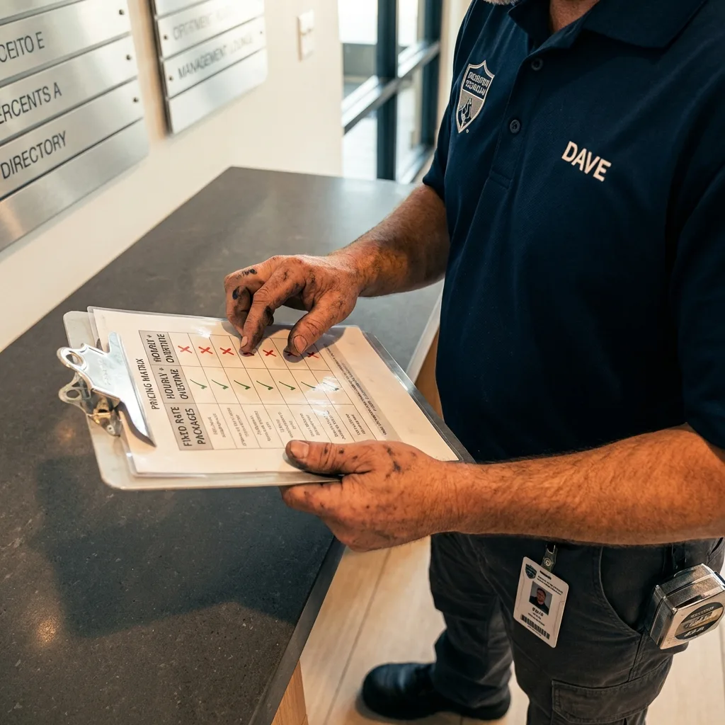 Cost comparison table showing flat rate structure versus hidden hourly overtime charges in Eldorado apartment moving.